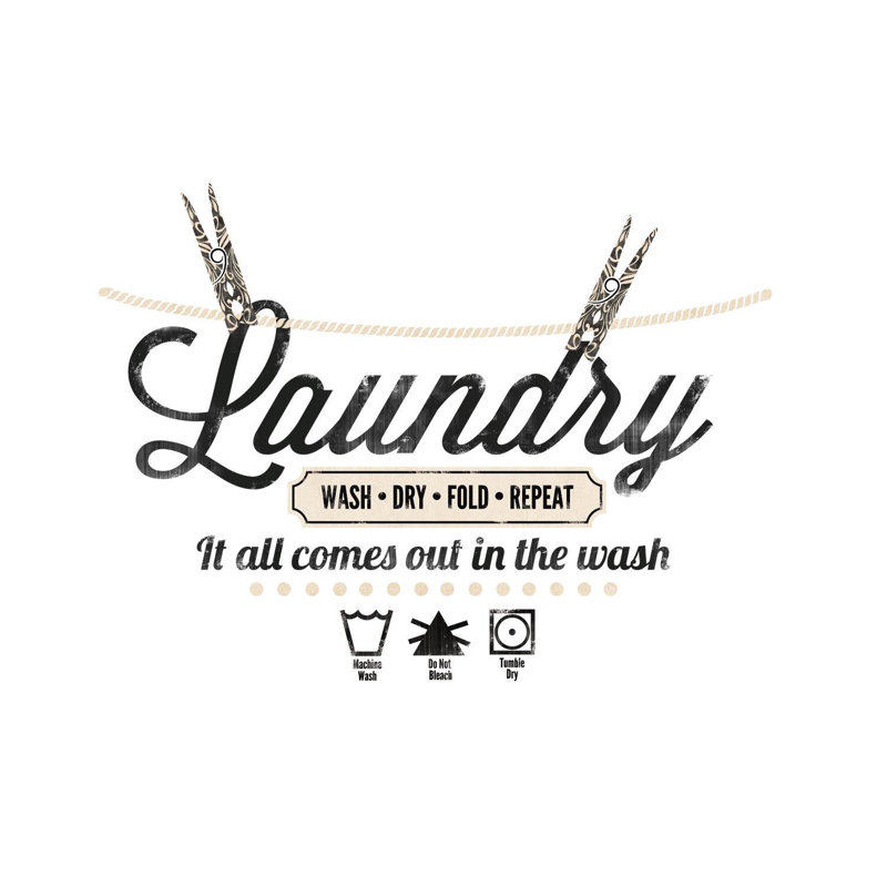 August Grove® Laundry Quote Wall Decal & Reviews Wayfair